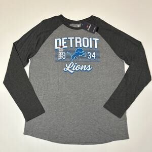Detroit Lions Raglan Long Sleeve Shirt XL NWT